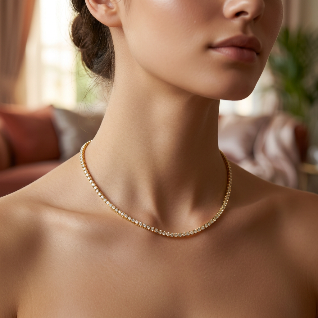 Alizia Classic Moissanite Necklace