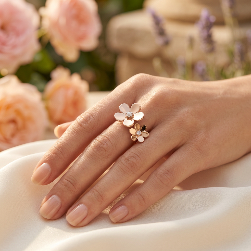 Alizia Double Iris Ring Size 6