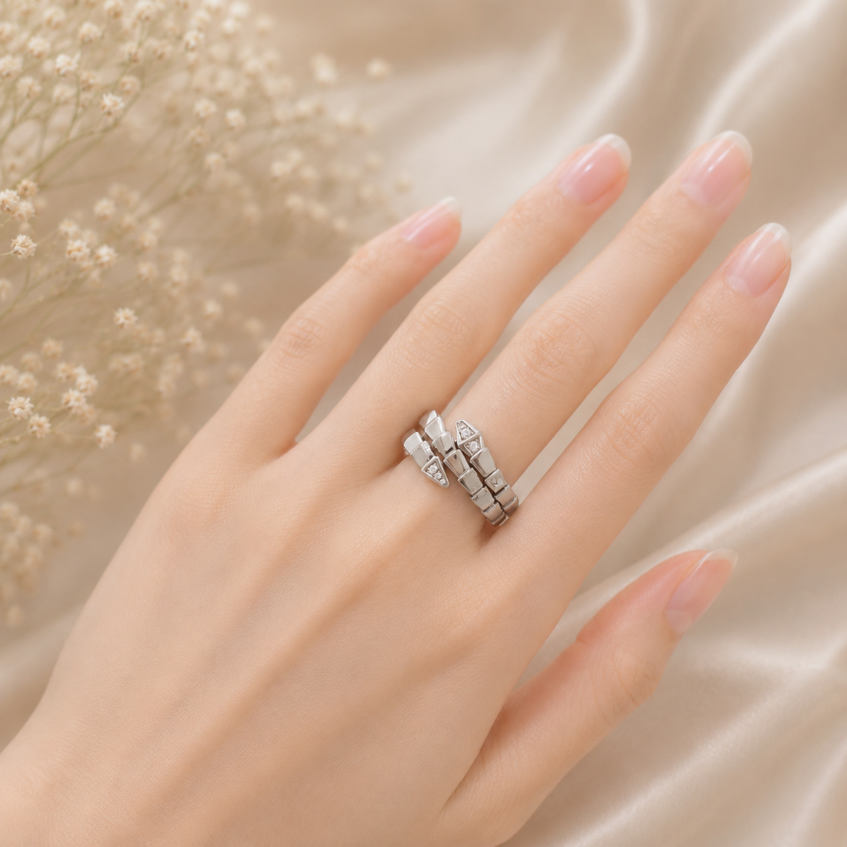 Alizia Adjustable Serpent Ring