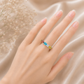 Alizia Oval Stone Tennis Ring Size 7