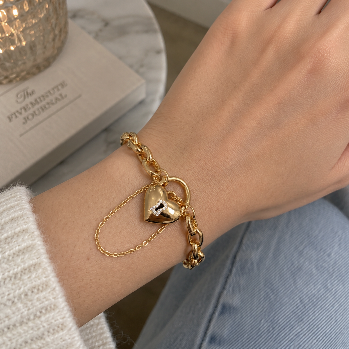 Alizia Chunky Heart Bracelet