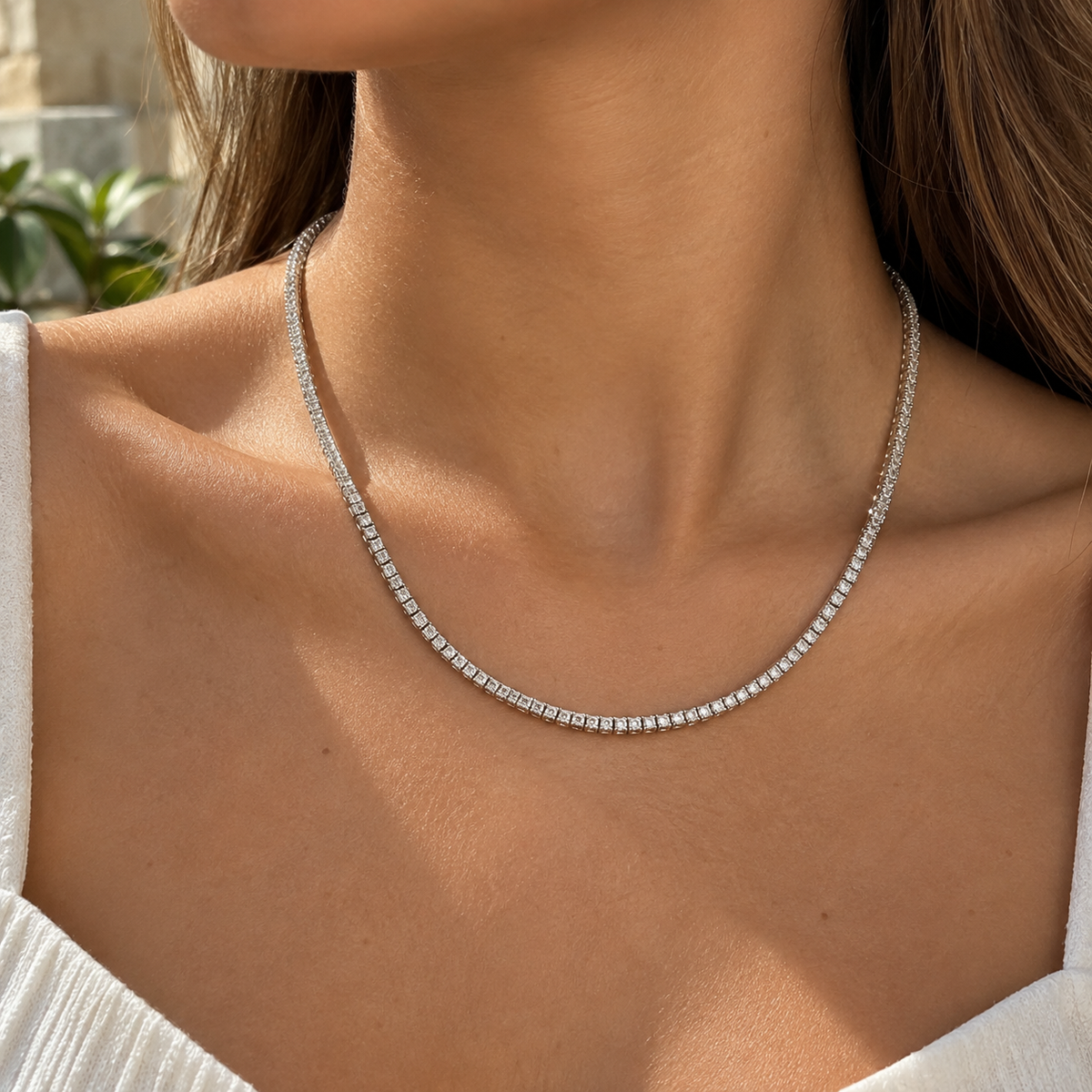 Alizia Classic Tennis Necklace
