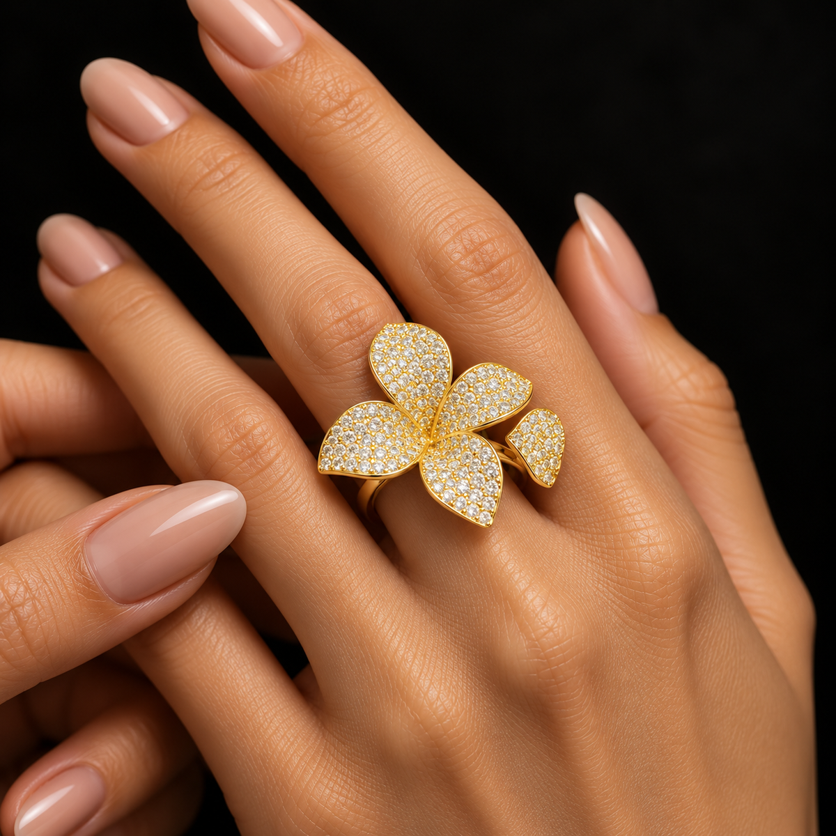 Alizia 4 Leaf Flower Ring